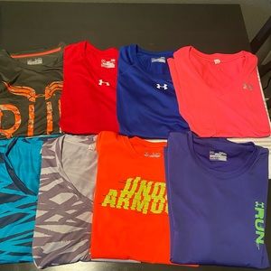 Lot of 13 Women’s Under Armour Shirts Size Medium